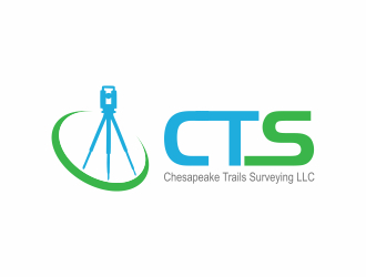 Chesapeake Trails Surveying LLC logo design by langitBiru
