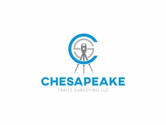 Chesapeake Trails Surveying LLC logo design by Ganyu