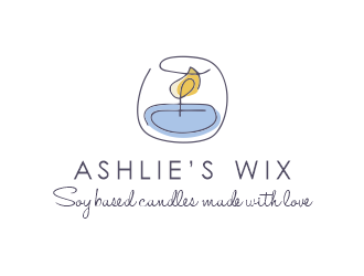 Ashlie’s Wicks logo design by Girly