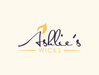 Ashlie’s Wicks logo design by GassPoll