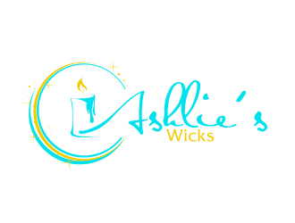 Ashlie’s Wicks logo design by ElonStark