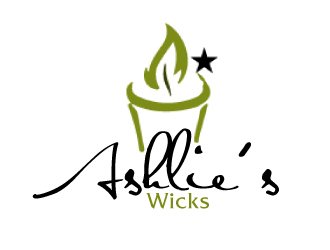Ashlie’s Wicks logo design by ElonStark
