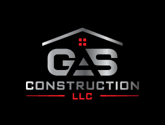 GAS Construction, LLC logo design by NadeIlakes