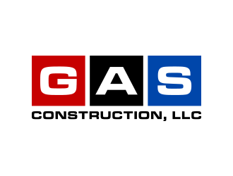 GAS Construction, LLC logo design by lexipej