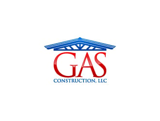 GAS Construction, LLC logo design by uttam