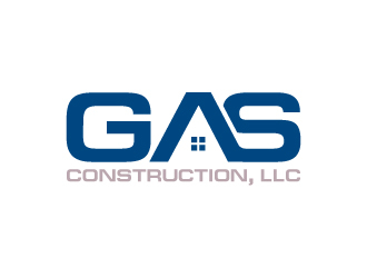 GAS Construction, LLC logo design by uttam