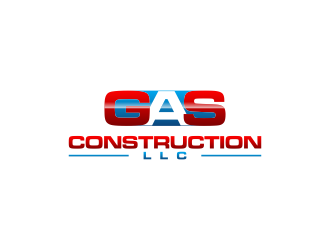 GAS Construction, LLC logo design by ArRizqu