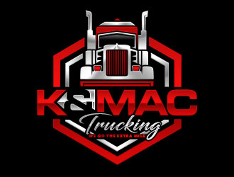 K & Mac Trucking logo design by Benok