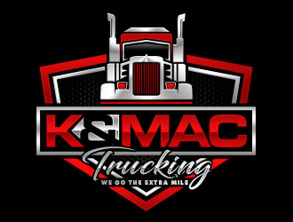 K & Mac Trucking logo design by Benok