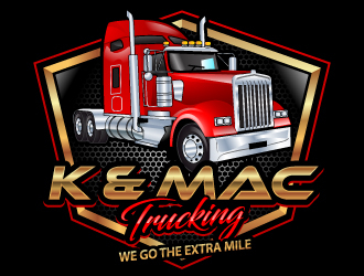 K & Mac Trucking logo design by uttam