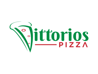 Vittorios Pizza logo design by qqdesigns