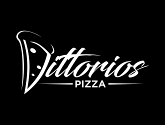 Vittorios Pizza logo design by qqdesigns