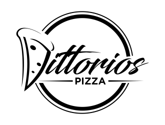 Vittorios Pizza logo design by qqdesigns