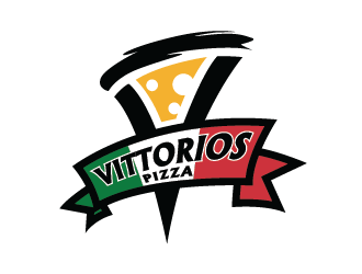 Vittorios Pizza logo design by Bl_lue