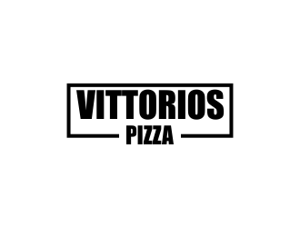Vittorios Pizza logo design by Greenlight