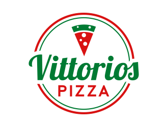 Vittorios Pizza logo design by keylogo