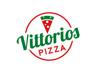 Vittorios Pizza logo design by keylogo