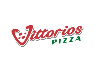 Vittorios Pizza logo design by rizuki