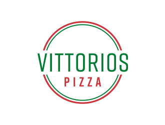 Vittorios Pizza logo design by GassPoll