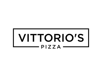 Vittorios Pizza logo design by p0peye