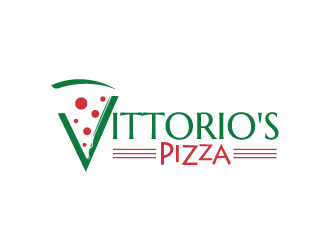 Vittorios Pizza logo design by yans