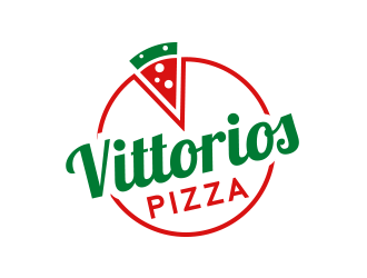 Vittorios Pizza logo design by keylogo
