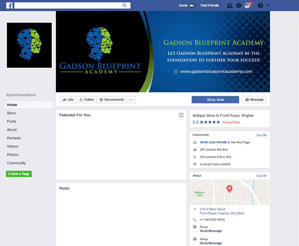 Gadson Blueprint Academy LLC. logo design by SmartDesigner