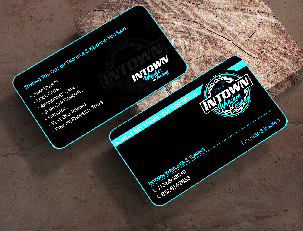 Intown Wrecker & Towing  logo design by Sofia Shakir