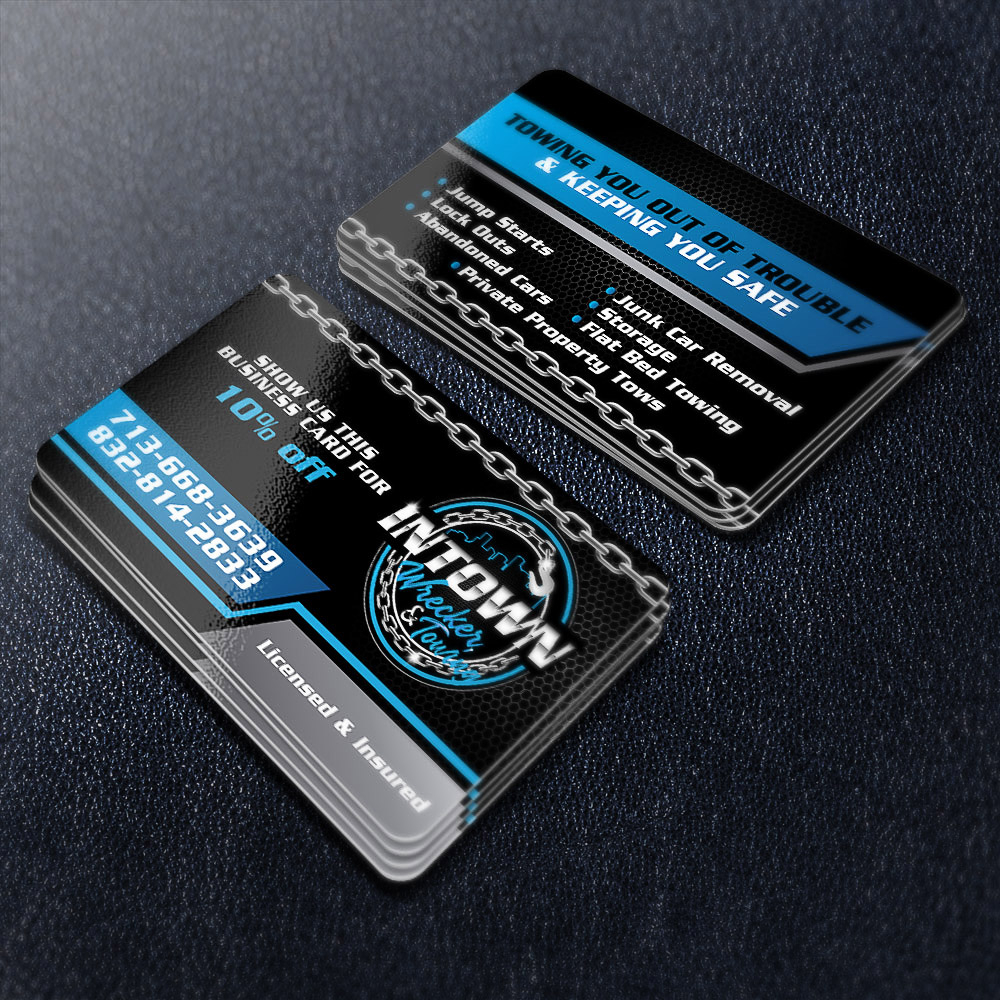 Intown Wrecker & Towing  logo design by scriotx