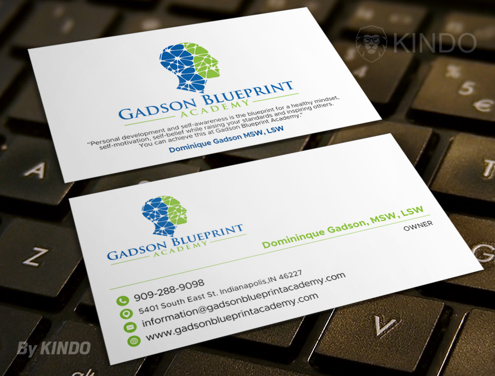 Gadson Blueprint Academy LLC. logo design by Kindo