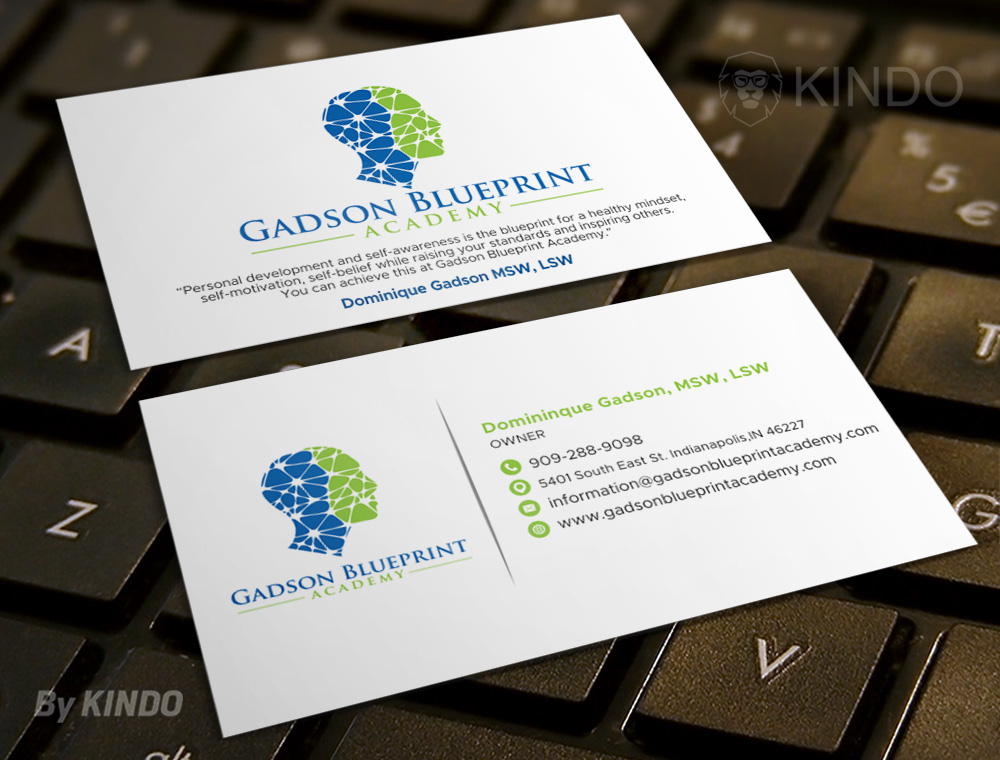 Gadson Blueprint Academy LLC. logo design by Kindo