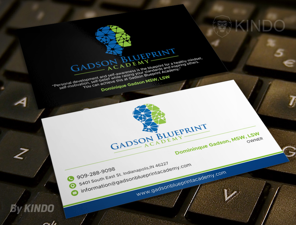 Gadson Blueprint Academy LLC. logo design by Kindo