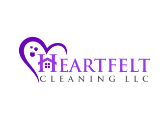 Heartfelt Cleaning LLC logo design by ingepro