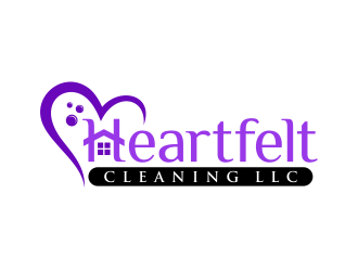 Heartfelt Cleaning LLC logo design by ingepro