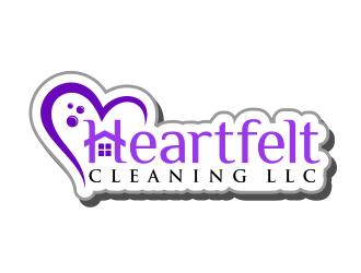 Heartfelt Cleaning LLC logo design by ingepro