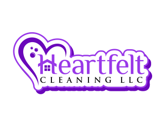 Heartfelt Cleaning LLC logo design by ingepro