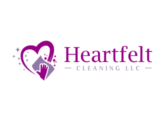 Heartfelt Cleaning LLC logo design by SOLARFLARE