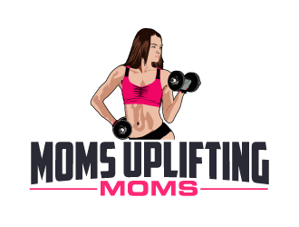 Moms Uplifting Moms logo design by ElonStark