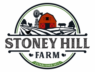 Stoney Hill Farm logo design by Mardhi
