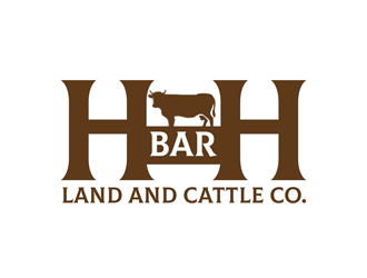 HbarH   Land and Cattle Co. logo design by kunejo