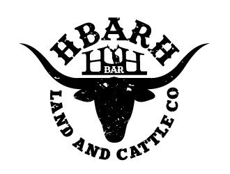 HbarH   Land and Cattle Co. logo design by izimax