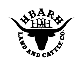 HbarH   Land and Cattle Co. logo design by izimax