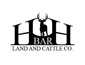 HbarH   Land and Cattle Co. logo design by MarkindDesign
