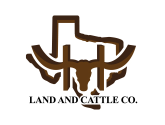HbarH   Land and Cattle Co. logo design by MarkindDesign