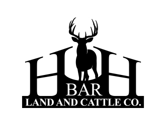 HbarH   Land and Cattle Co. logo design by MarkindDesign