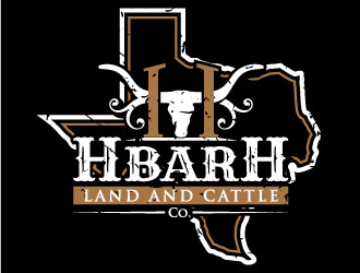HbarH   Land and Cattle Co. logo design by iamjason