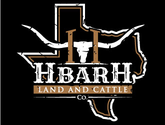 HbarH   Land and Cattle Co. logo design by iamjason