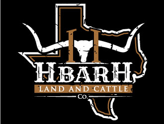 HbarH   Land and Cattle Co. logo design by iamjason