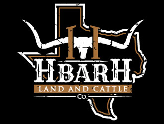 HbarH   Land and Cattle Co. logo design by iamjason