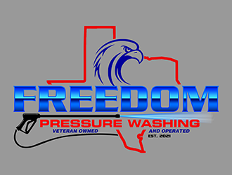 Freedom Pressure Washing logo design by 3Dlogos